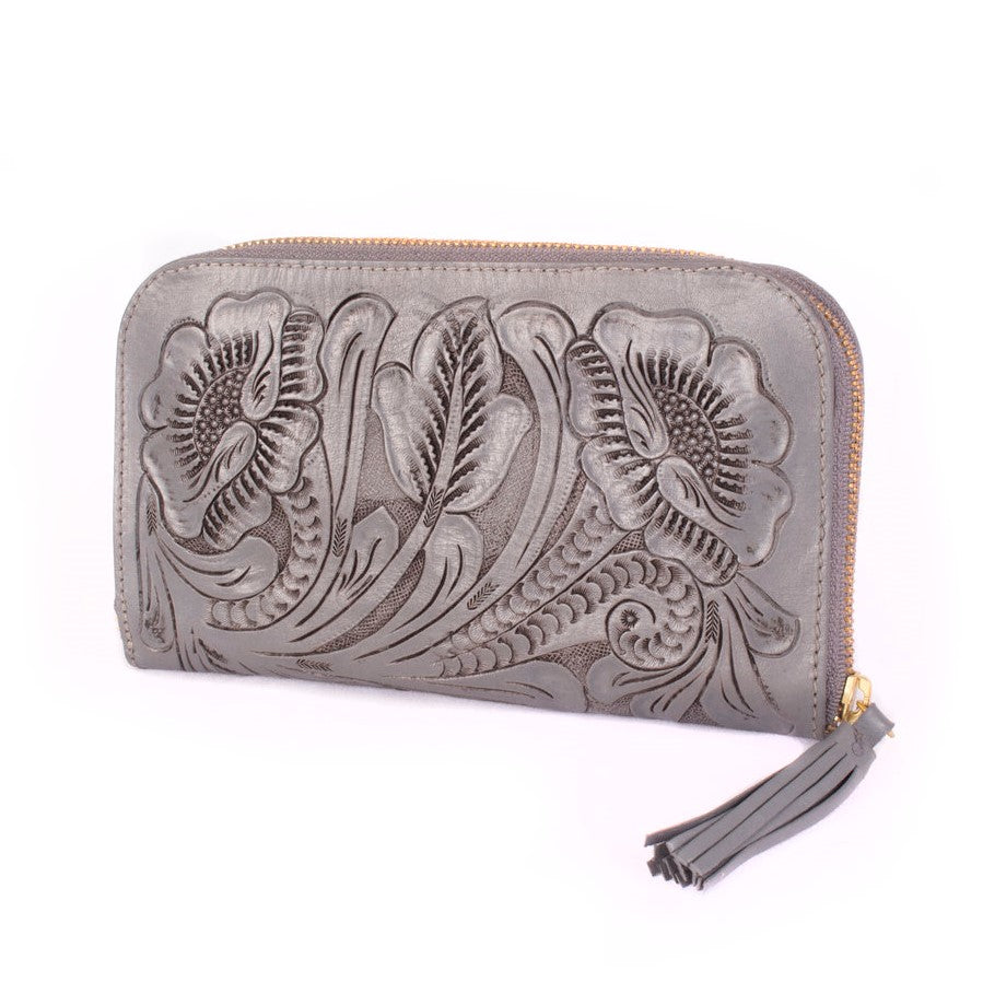 Cartera Akumal Cincelada (Gris)