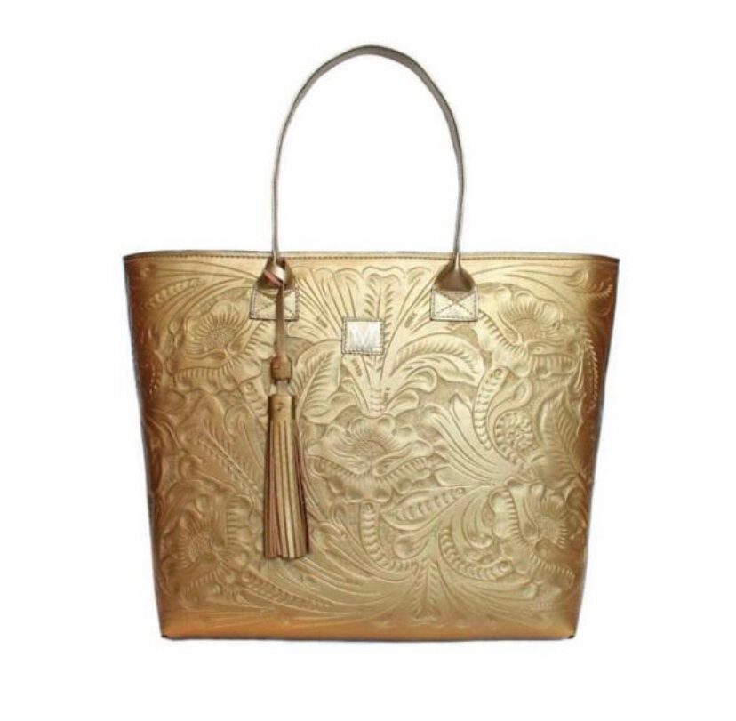 Tote Madrid Cincelada Dorado Ocre