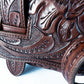 Bolsa Chihuahua café - detalle artesanal