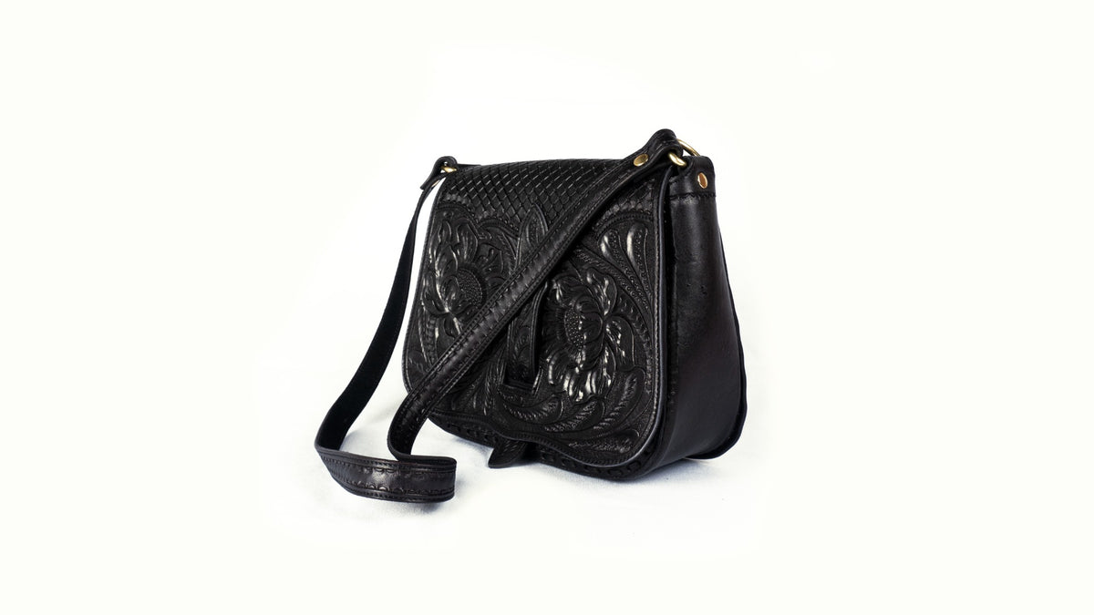Bolsa Chihuahua negra - vista lateral