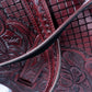 Bolsa Chihuahua tinto - detalle artesanal