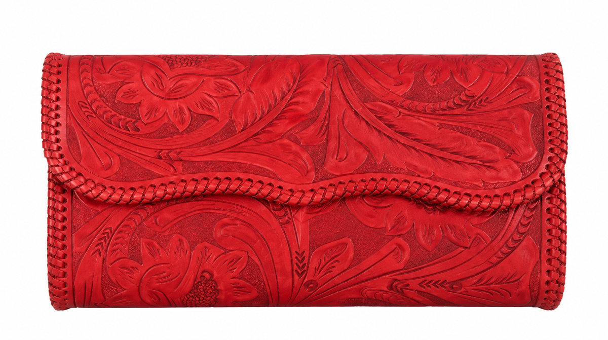Clutch Roma Sin Broche Roja