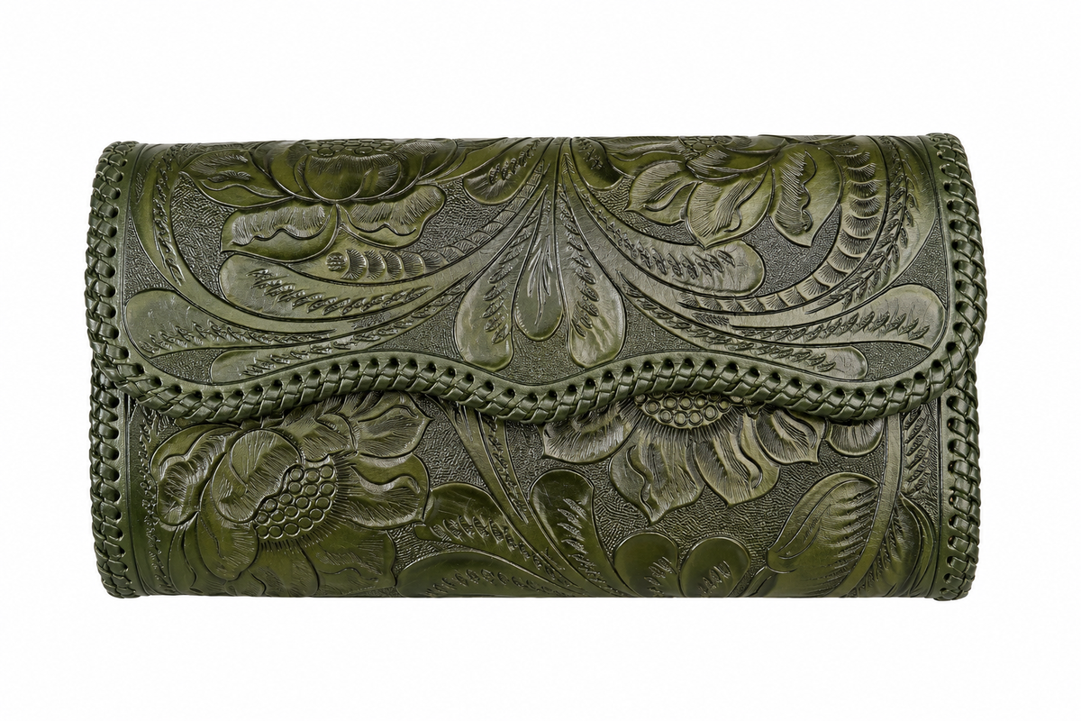 Clutch Roma Sin Broche Verde